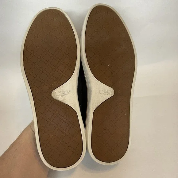 Ugg Sammy Knit Chevron Sneakers Women's Size 8.5 Black Lightweight Breathable - Picture 10 of 11